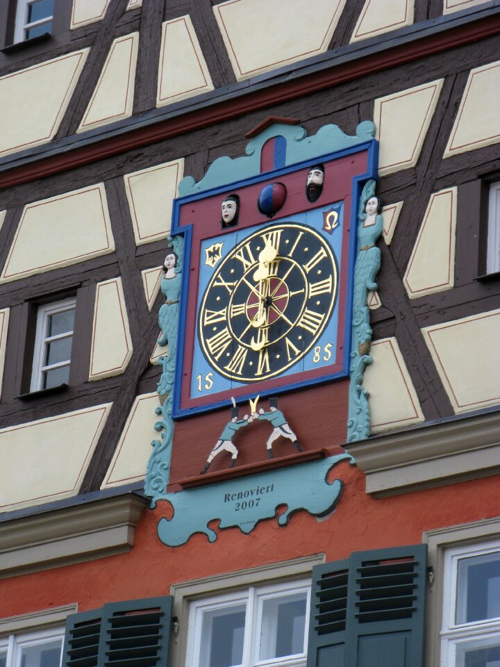 Clock old house ellwangen