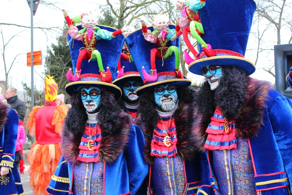 Group parade carnival