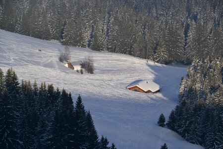 Snow winter mountain