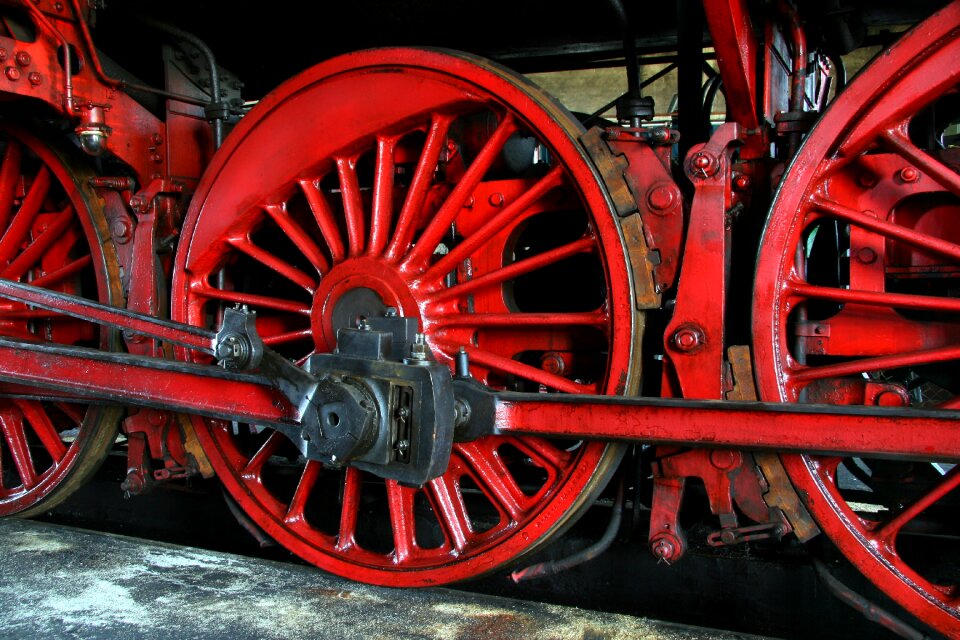 Locomotive rail train