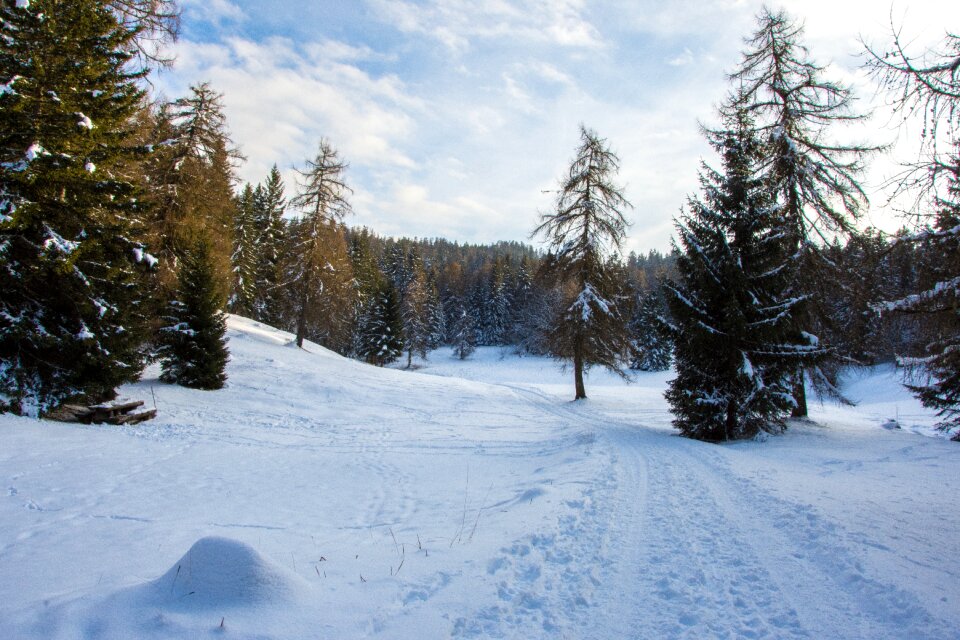 Mountains winter winter blast photo