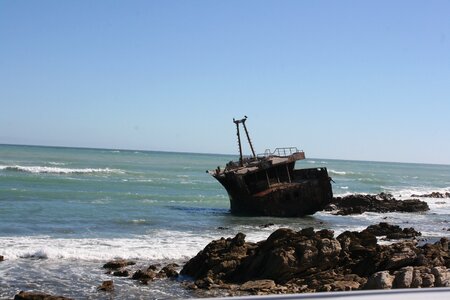 Shipwreck sea summer photo