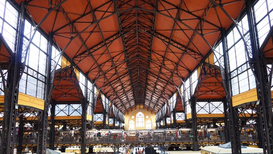 Market hall of budapest hungary hall