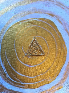Symbol soul light pyramid