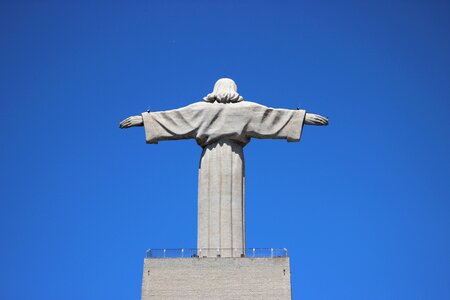 Lisbon statue monument jesus photo