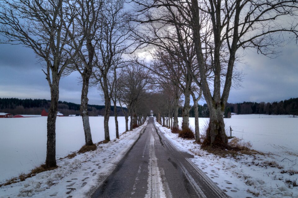 Winter darkness tunnel