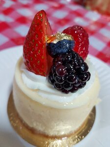 Delicious strawberry icing