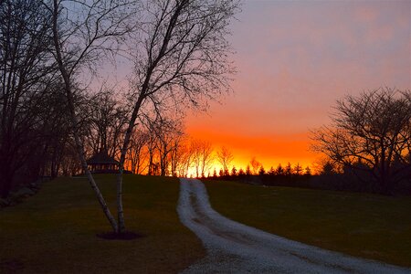 Landscape sun sky