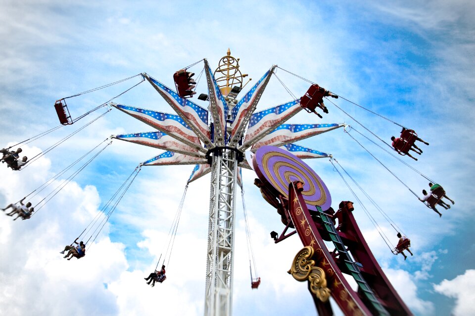 Amusement ride landmark fun