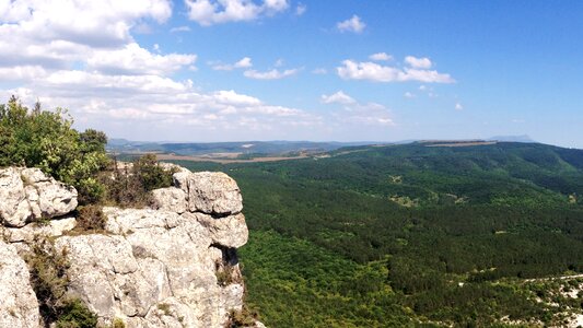 Rock breakage forest photo