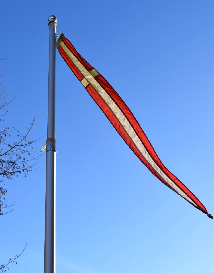 Flagpole danish typical denmark