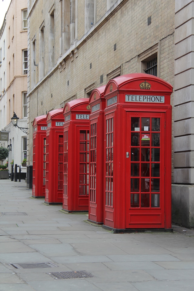 Telephone box united kingdom england photo