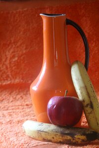 Yellow red orange vase