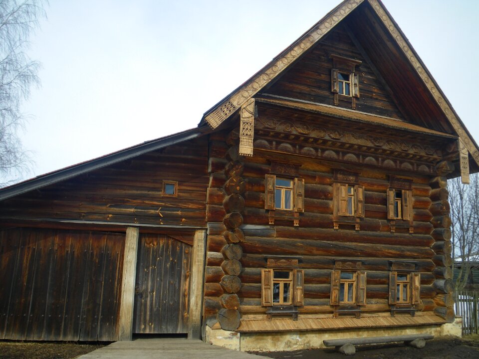 Suzdal wooden house old house