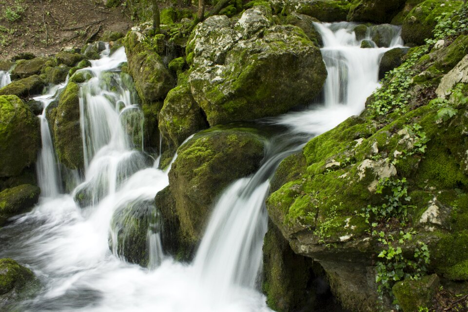 Landscape waterfall river