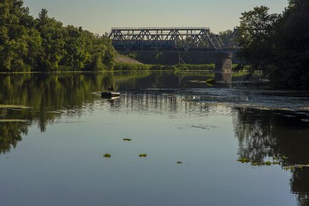 Railway train boat photo