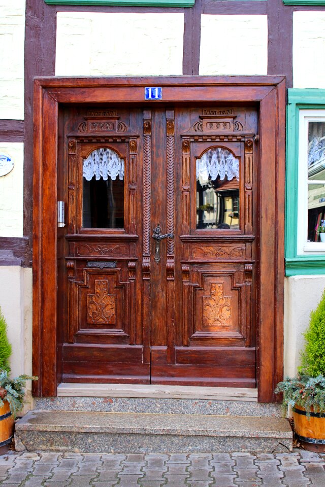 Old door architecture ornament