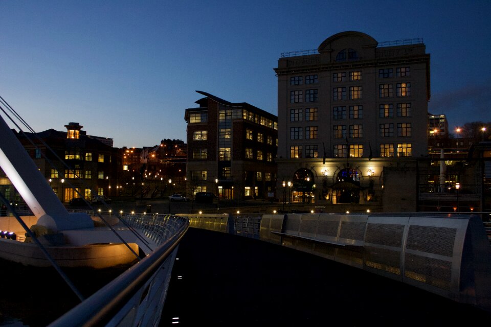 Tyne bridge evening landscape