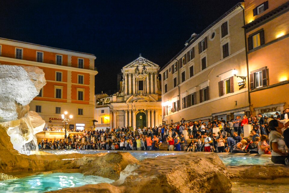 Rome evening night