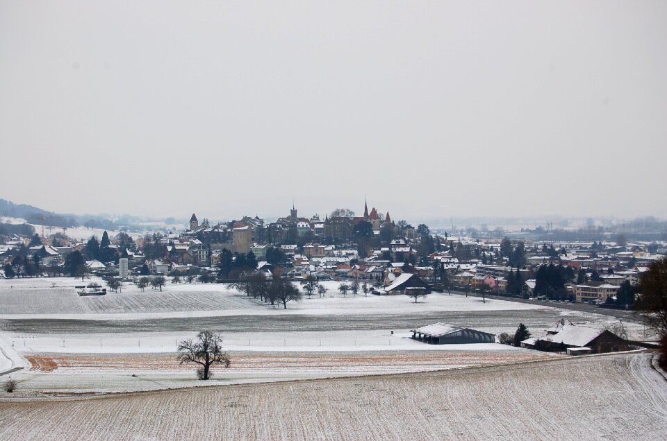 Winter landscape switzerland winter
