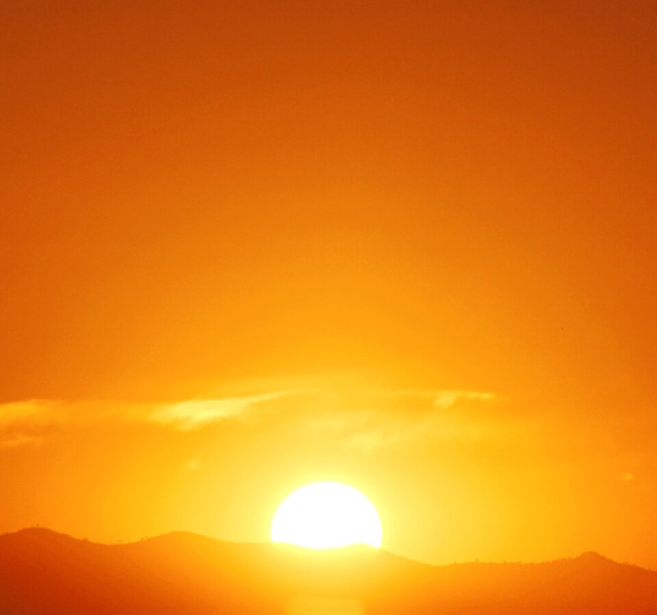 Indonesia orange sunrise orange morning