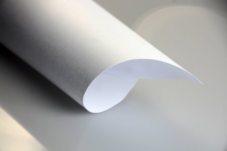 White paper shapes empty photo