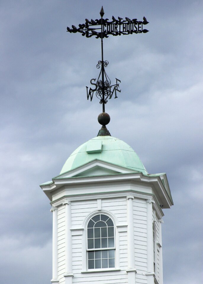 Historic courthouse vane