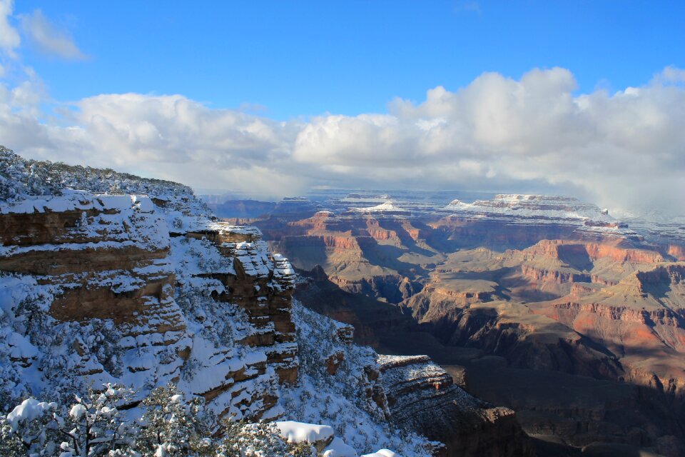 Snow park landscape