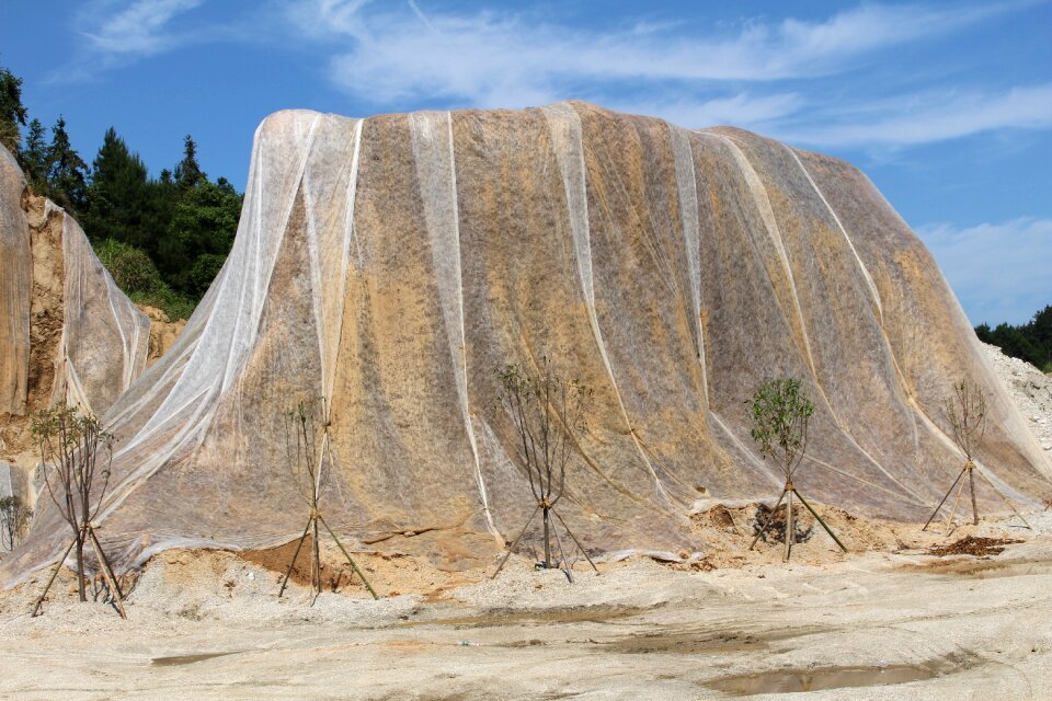 Water and soil protection sandy soils mountain