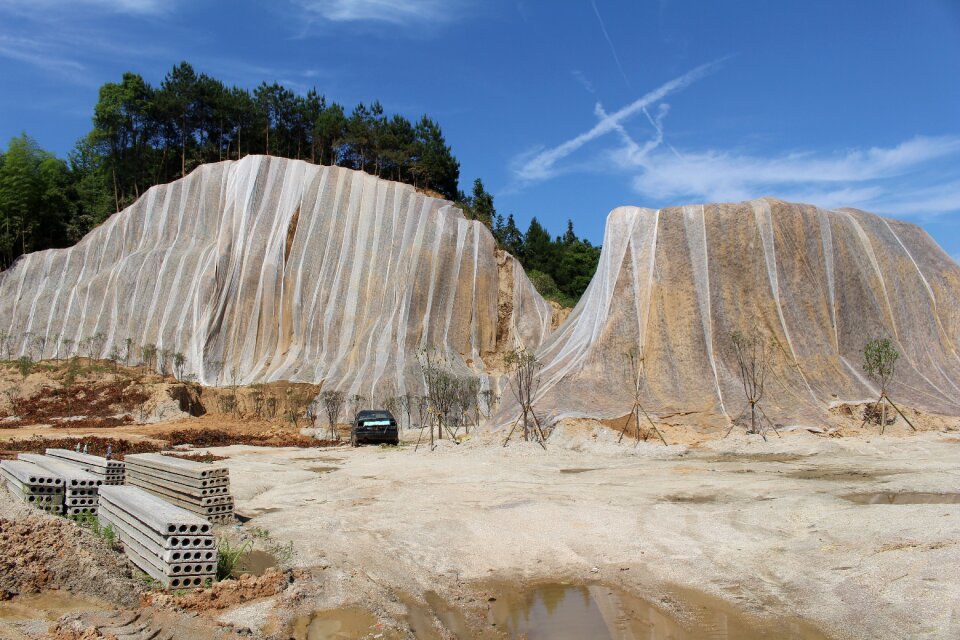 Water and soil protection mountain tree