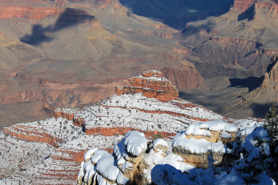 Snow park landscape