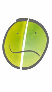 Bipolar abstract green