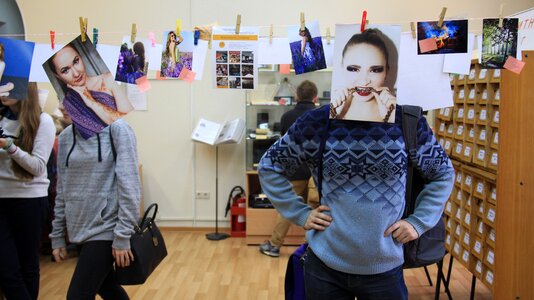 People portrait clothespins