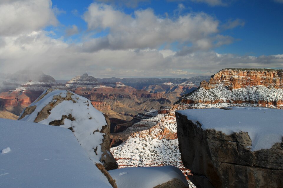Snow park landscape