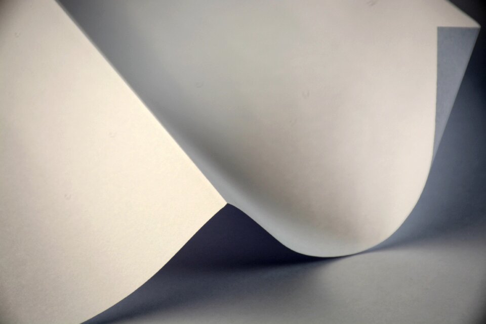 White paper shapes empty