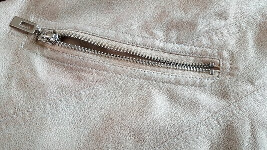 Zipper cloth beige photo