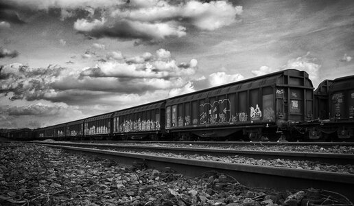 Railway freight transport gleise photo