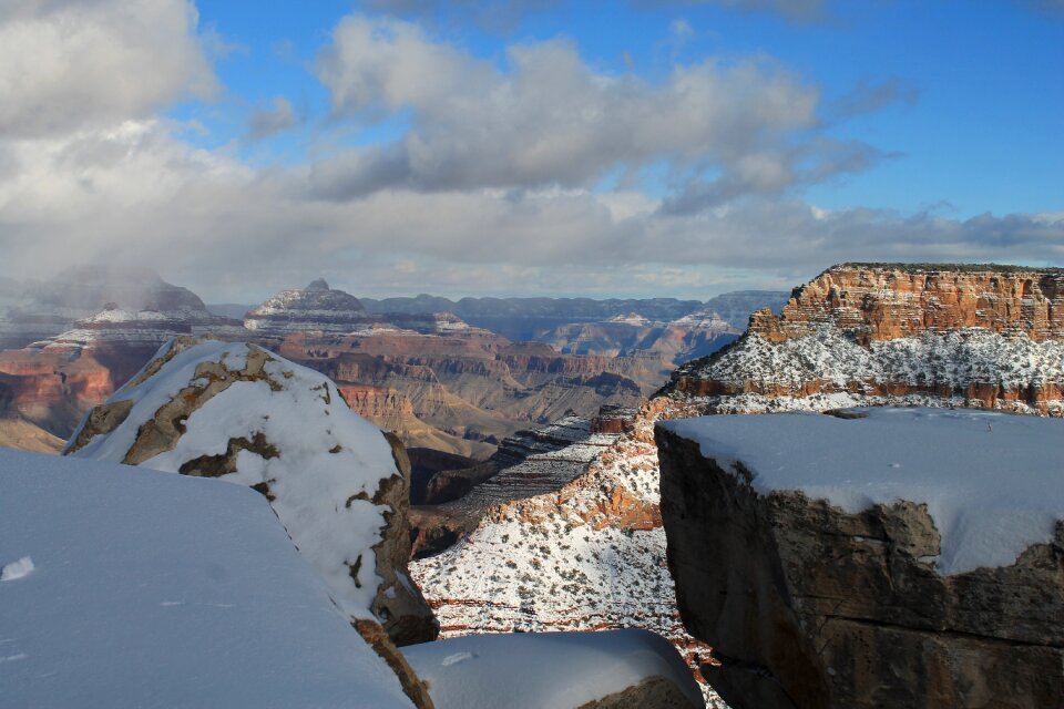 Snow park landscape