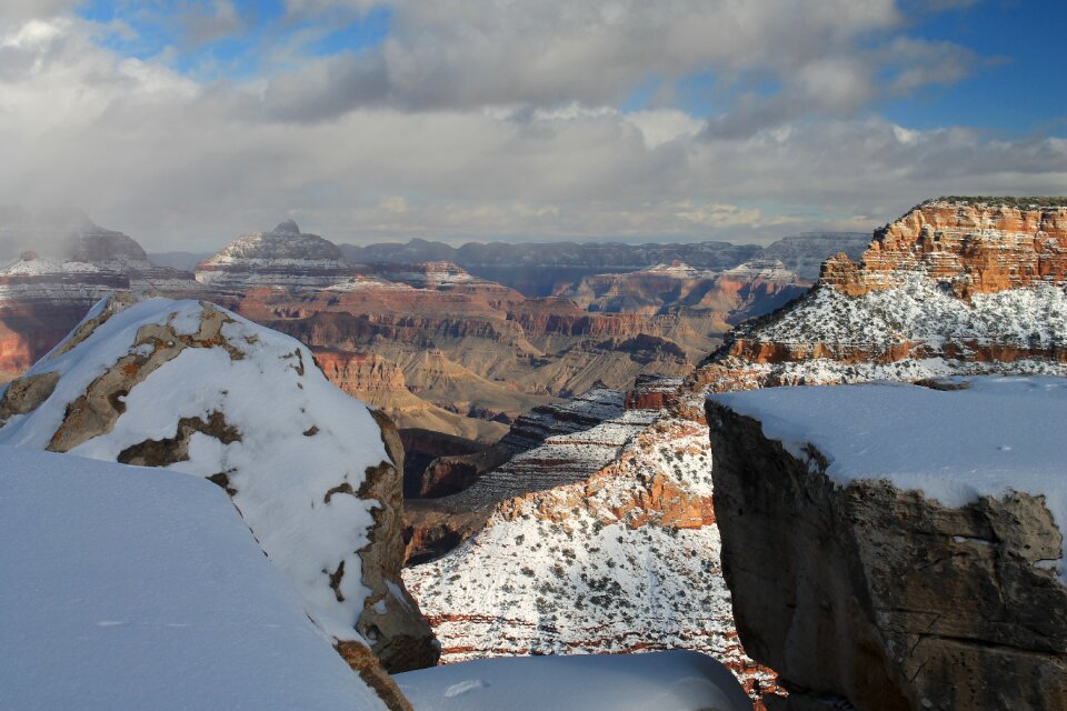 Snow park landscape