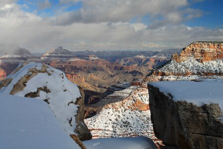 Snow park landscape