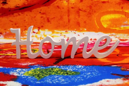 Letters decoration colorful