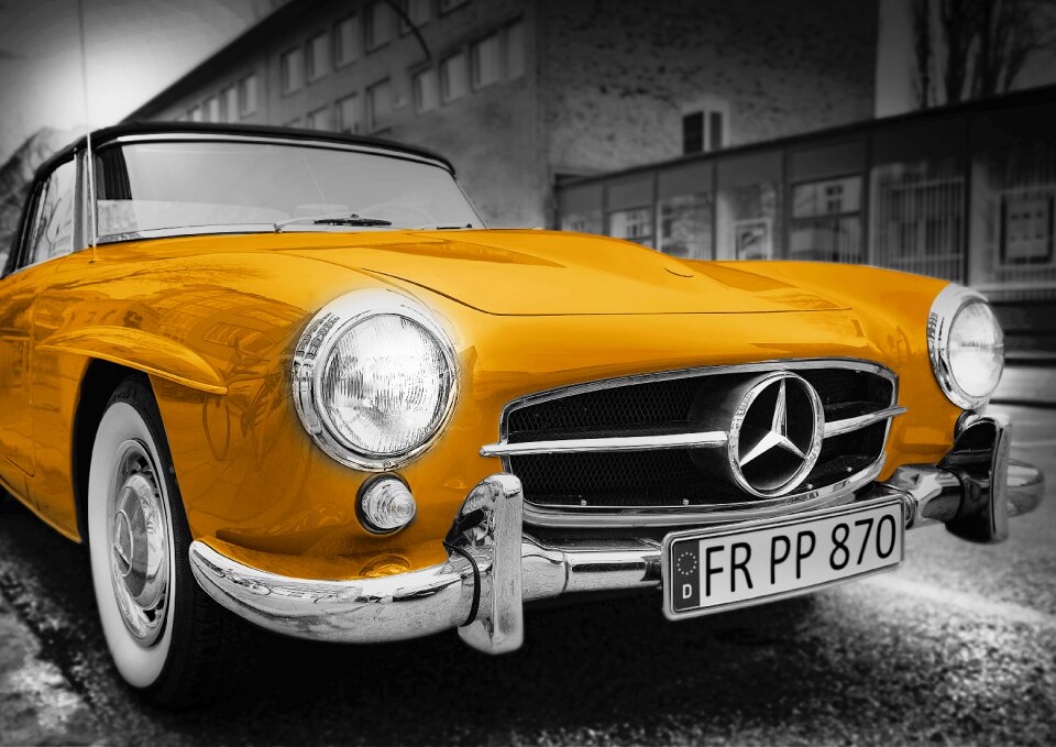 Golden vintage retro