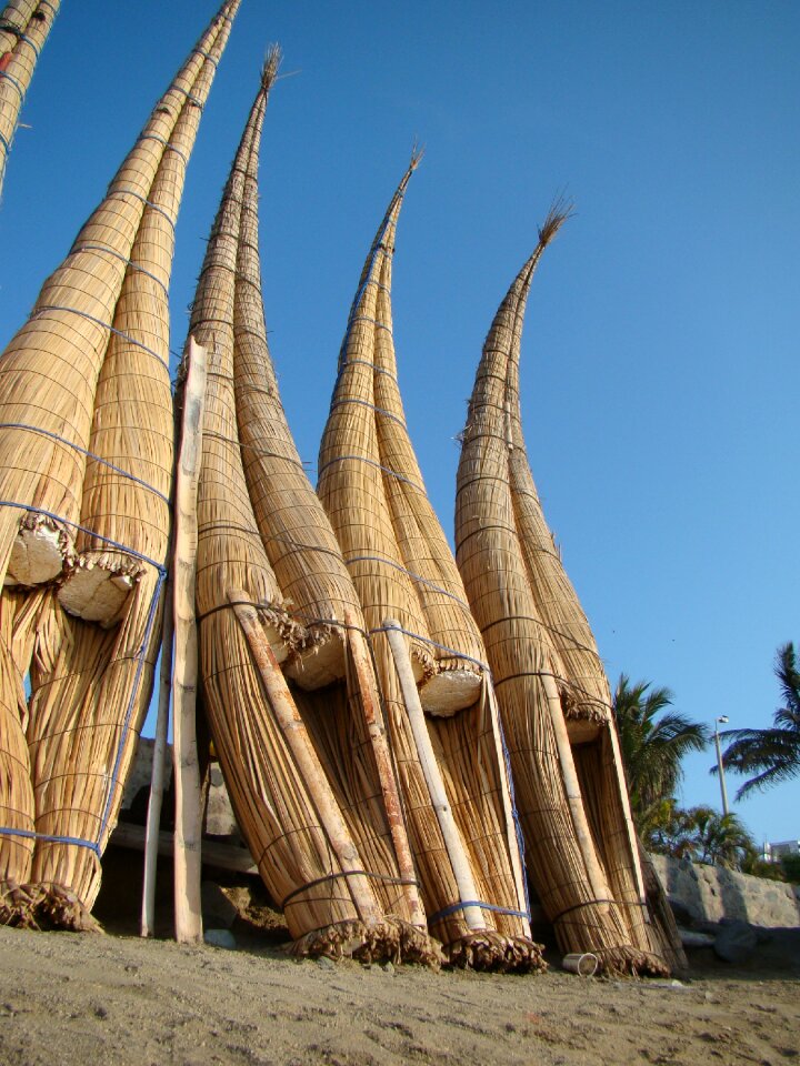 Fishing boat old fashioned peru