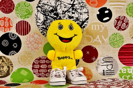 Funny plush emoticon