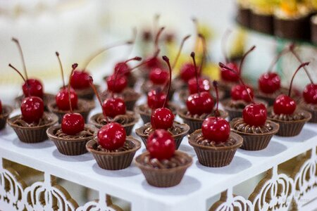 Cherry arrangement candy photo