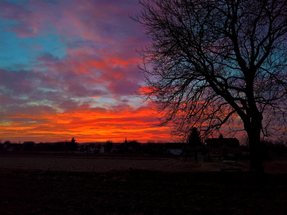 Red blue before spring