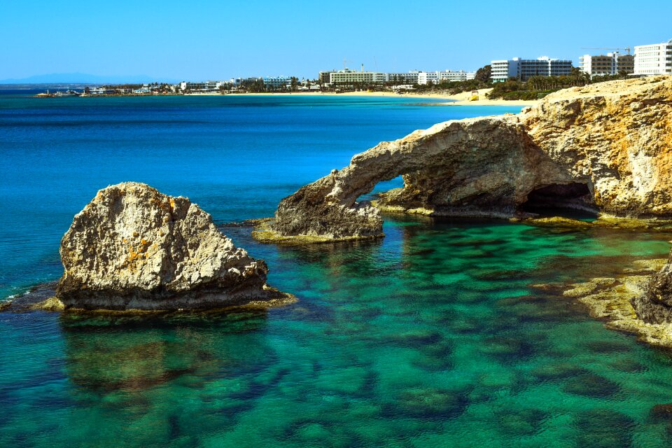 Coast erosion landscape