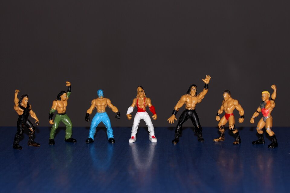 Plastic toys heroes