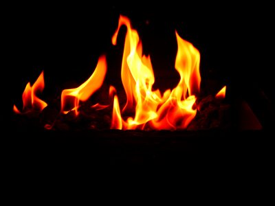 Heat fireplace winter photo