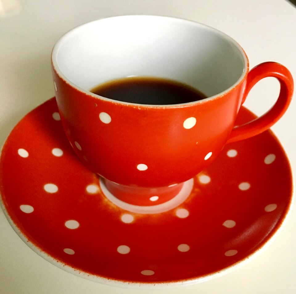 Drink cup dark coffee